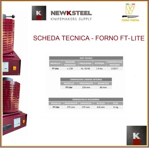 SCHEDA TECNICA FORNI FT-LITE